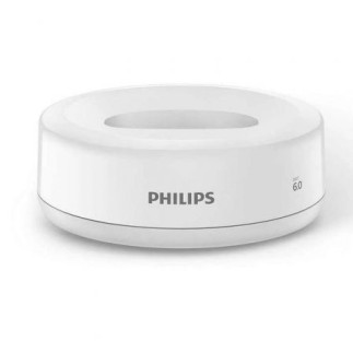 Téléphone sans fil mains libres blanc Philips D1611W avec écran