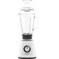 Frullatore Moulinex Blendforce LM430110 800W in vetro bianco a 2 velocità Frullatore Moulinex Blendforce LM430110 800W in vetro bianco a 2 velocità
