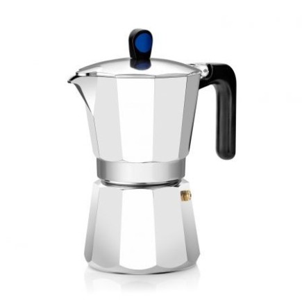Caffettiera Monix Eterna in acciaio inox da 4 tazze, adatta all'induzione
