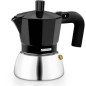 Caffettiera Monix Induction Inox da 9 tazze, nera, alluminio e acciaio