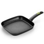 Monix Green Grill 28 cm in alluminio antiaderente, design ecologico