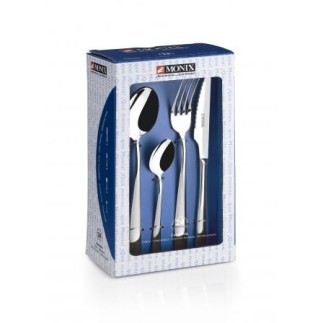 Pack 24 cubiertos Monix acero inoxidable 18/10 diseño resistente