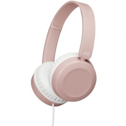 Fones de ouvido leves JVC HA-S31M rosa com microfone e conector de 3,5 mm