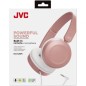 Casque audio pliable léger JVC HA-S31M rose avec microphone jack 3,5 mm