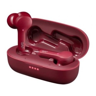 Casque Bluetooth JVC HA-A8T rouge avec étui et charge rapide
