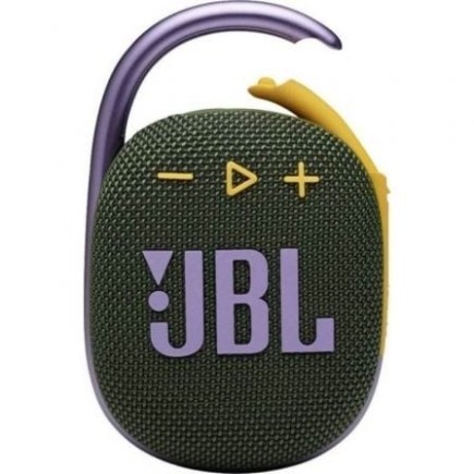 Enceinte portable JBL Clip 4 Bluetooth 5.1 5 W, verte, résistante à l'eau