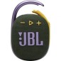 Altoparlante portatile JBL Clip 4 Bluetooth 5.1 5W, verde, resistente all'acqua