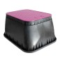 Arqueta Rectangular Jumbo Bluedrop BD0203-NP - Tapa Morada para Agua No Potable