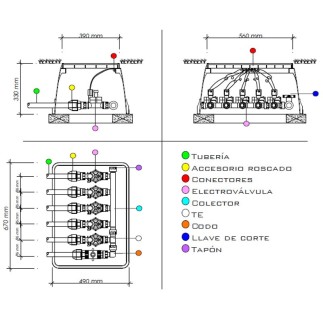 Bluedrop Jumbo Scatola rettangolare BD0203 - Grande capacità