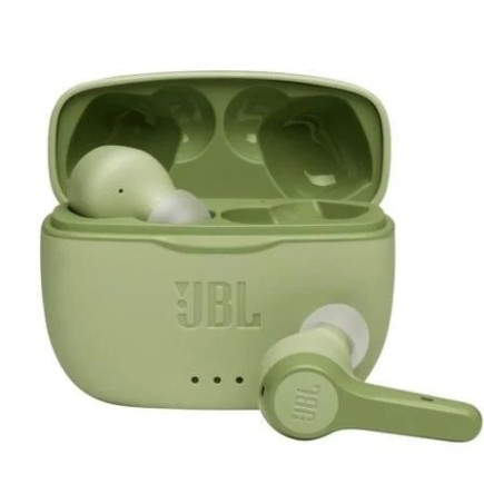 Fones de ouvido Bluetooth JBL Tune 215 TWS com estojo verde