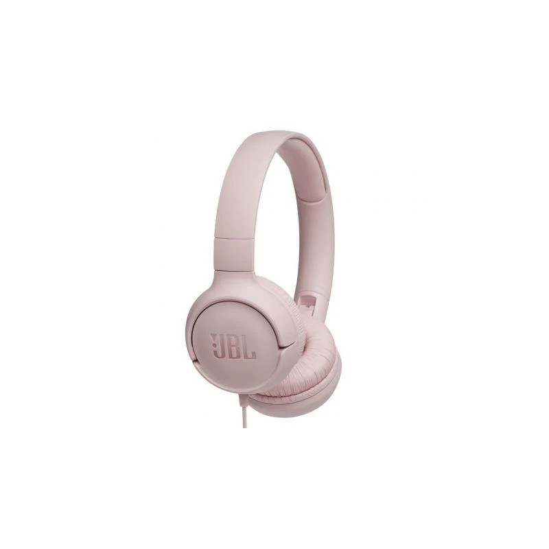 Fones de ouvido JBL Tune 500 com microfone e som Pure Bass rosa