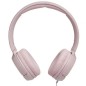 Fones de ouvido JBL Tune 500 com microfone e som Pure Bass rosa