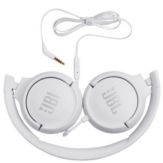 Casque JBL Tune 500 avec microphone et basses Pure (blanc)