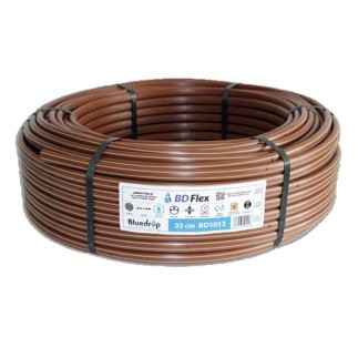 Tuyau auto-compensateur avec goutteurs intégrés tous les 33 cm Bluedrop