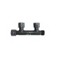 Colector de 2 Salidas - 1” H Giratoria x 2 Salidas 1” H Giratoria x 1” M, Montaje Rápido sin Herramientas