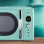 Micro-ondas Grunkel Vintage MW-20AZUL 700W 20 litros, design retrô