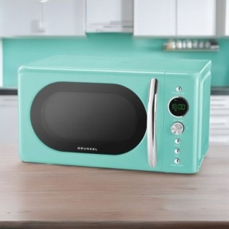 Forno a microonde Grunkel Vintage MW-20AZUL: 700W, 20L, design retrò