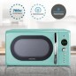 Microondas Grunkel Vintage MW-20AZUL de 700W y 20 litros, diseño retro Microondas Grunkel Vintage MW-20AZUL de 700W y 20 litros, diseño retro