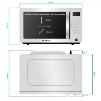Microondas Grunkel MWGC-30SS: 900W, 30L, grill y convección
