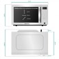 Grunkel MWGC-30SS Micro-ondes 900 W, 30 L avec gril et convection Grunkel MWGC-30SS Micro-ondes 900 W, 30 L avec gril et convection