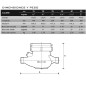 Contador de Agua Fría GECONTA MJ-SDC DN-40 | Chorro Múltiple | Esfera Seca | Conexión 1 1/2”