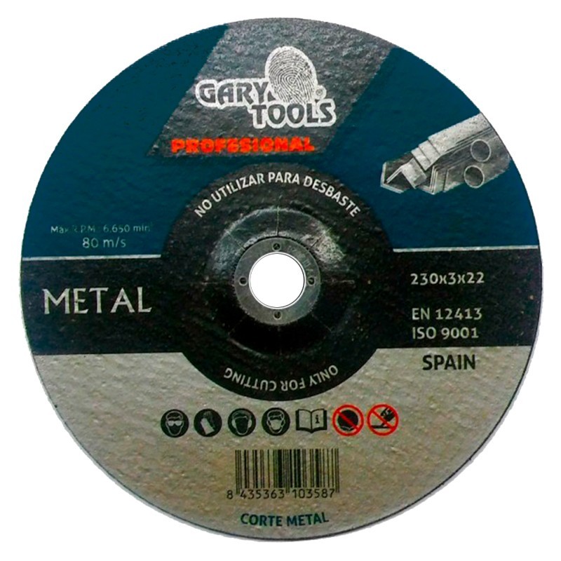 Disco da taglio per metalli GARY® da 230 mm, speciale per ferro