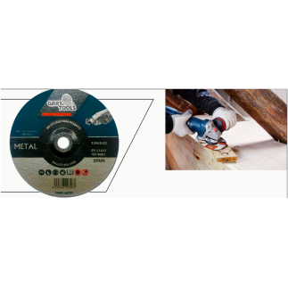 Disco corte metal Gary 115mm para hierro y uso profesional