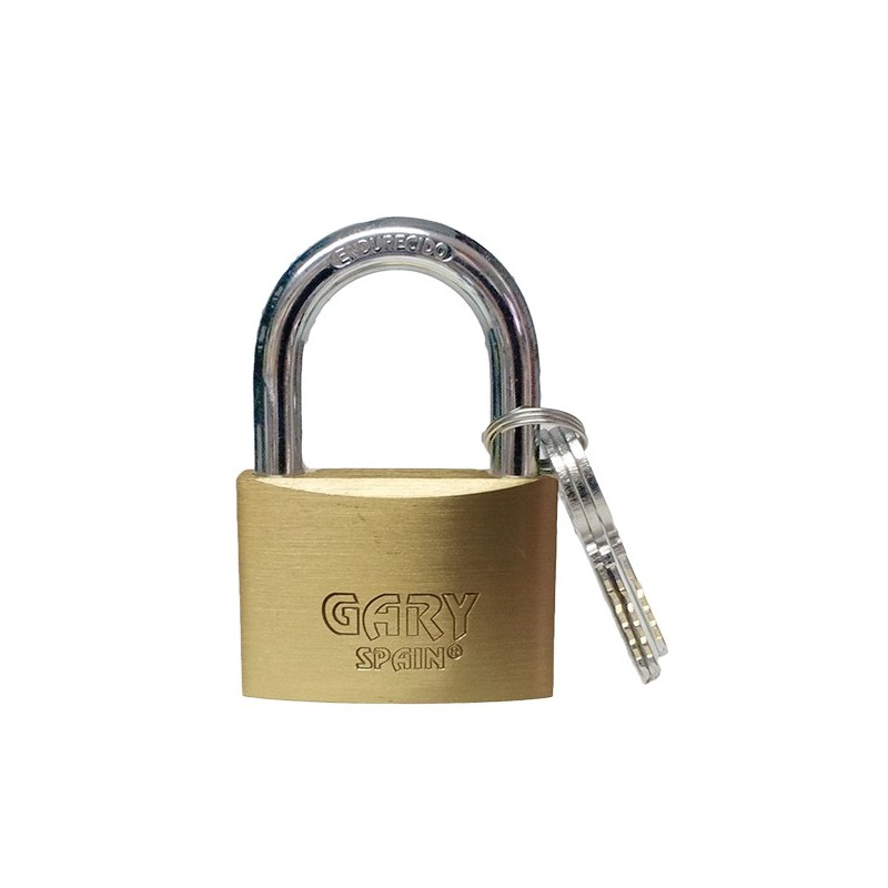 Lucchetto in ottone GARY Mod. 100 da 30 mm con 3 chiavi