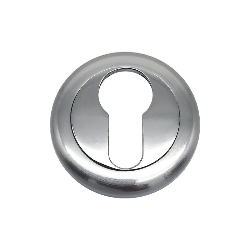 Trou de serrure pour poignée rosace Mod. 90-91 en chrome satiné