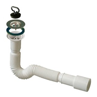 Siphon d'évier extensible GP-40 en PVC injecté