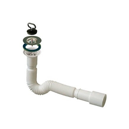 Siphon d'évier extensible GP-40 en PVC injecté