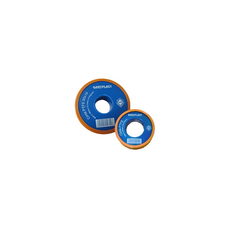 Nastro PTFE Teflon GARY Cod. 1527: 50m x 19mm x 0.1mm