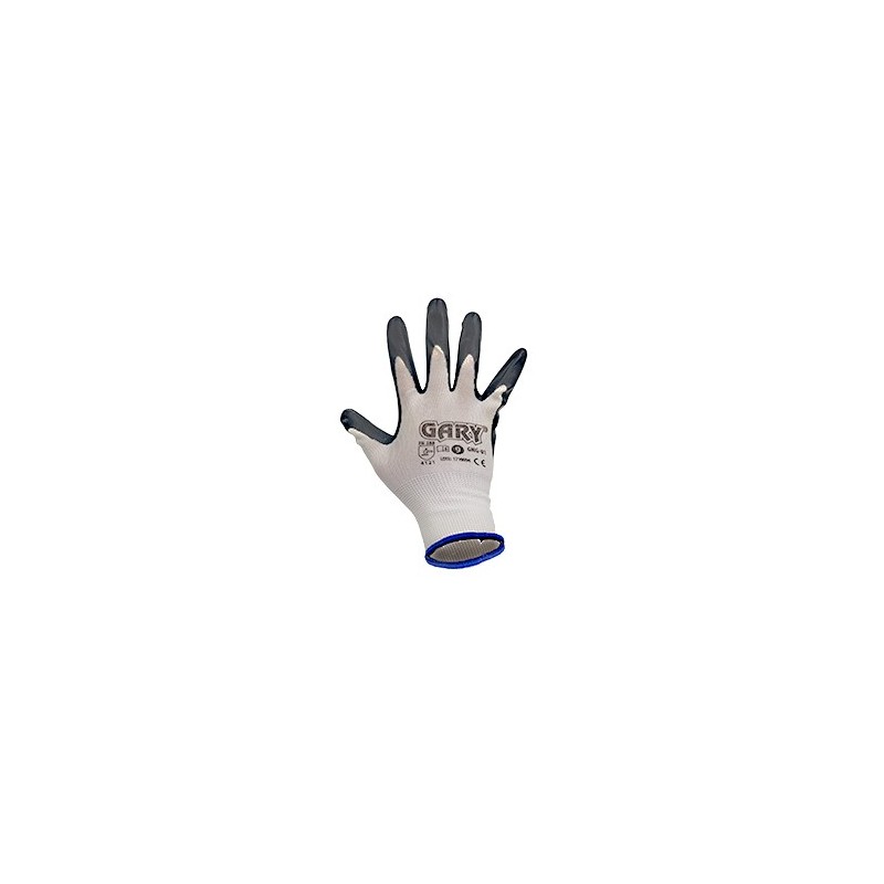Guante de poliéster sin costuras GARY® con recubrimiento de nitrilo 9