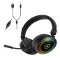 Headset para jogos com som surround 3D, microfone e controle de volume