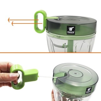 Mini hachoir manuel 650 ml Polyvalence et rapidité de préparation
