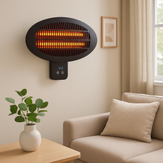 Acquista riscaldatore elettrico da parete per esterni 2000W MT01575