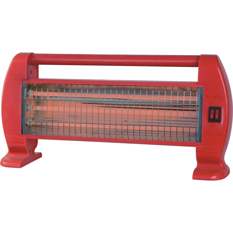 Aquecedor de piso portátil MERCALOR MT01539 – 400/800/1200 W vermelho