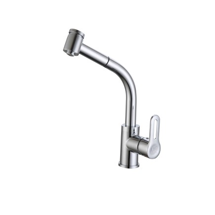 Acquista il rubinetto da cucina estraibile cromato serie RAF FO33071
