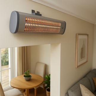 Il riscaldatore da bagno MERCALOR MT01506 offre due livelli di potenza