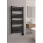 Scaldasalviette elettrico programmabile MERCALOR CE05504N – 400 W, nero 876 × 500 mm