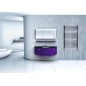 Radiador toallero hidráulico Idrogas Eco cromado 500 × 1200 mm, 390 W.