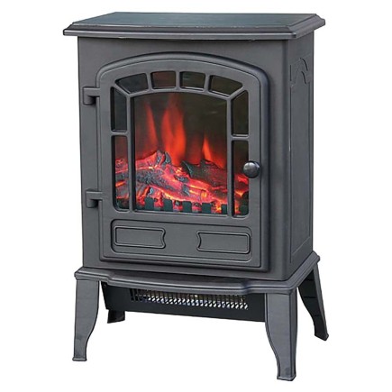 Cheminée électrique portable de style Mercalor avec une puissance de 1 000/2 000 W