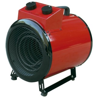Riscaldatore d'aria elettrico portatile cilindrico MERCALOR MT 20 da 2.000 W con ven