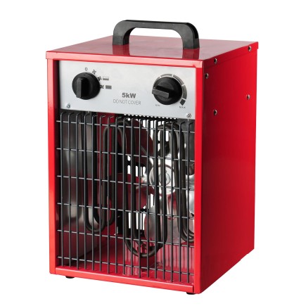 Chauffage d'air portable et robuste MERCALOR MC50 / MT13965 de 5 000 W, avec