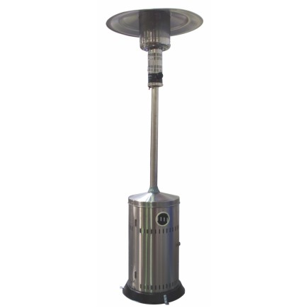 Aquecedor a gás para exterior MERCALOR MT01555 de 13 kW. Fabricado em aço.
