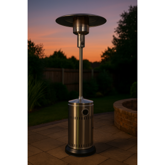 Riscaldatore a gas per esterni MERCALOR MT01555 da 13 kW. Realizzato in acciaio.