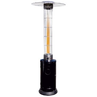Aquecedor a gás externo tipo torre MERCALOR MT01557 de 12,5 kW com chaminé