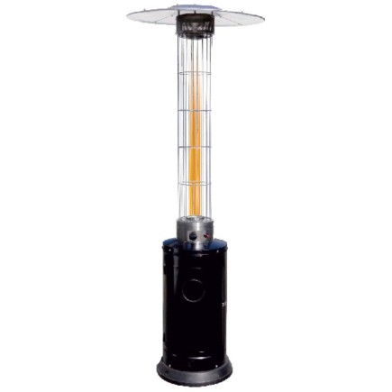 Chauffage extérieur à gaz de type tour MERCALOR MT01557 de 12,5 kW avec conduit de fumée