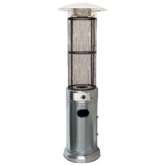 Aquecedor externo MERCALUZ Totem MT01559 de 11 kW em aço inoxidável, ence