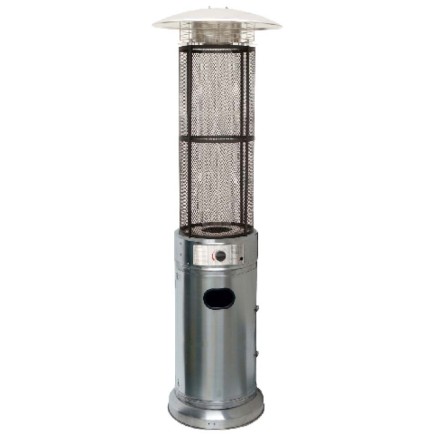 Riscaldatore da esterno MERCALUZ Totem MT01559 da 11 kW in acciaio inox, ence